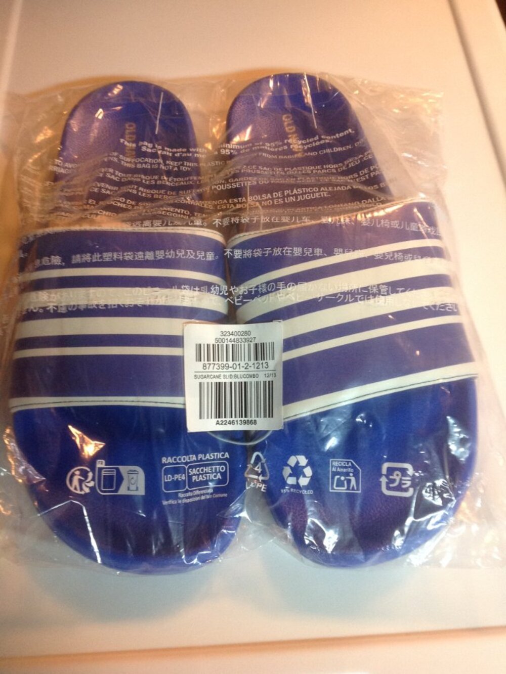 Old Navy Men's Blue & White Slides - Size 12/13 - New with Tags